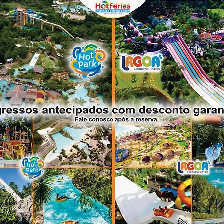Flat Paradise, Piscinas Termais, Proximo Ao Centro - Hotferias Caldas Novas Kültér fotó