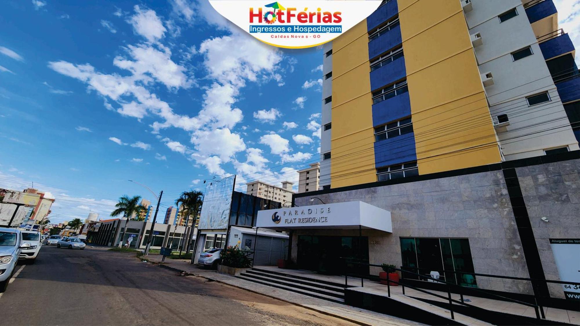 Flat Paradise, Piscinas Termais, Proximo Ao Centro - Hotferias Caldas Novas Kültér fotó