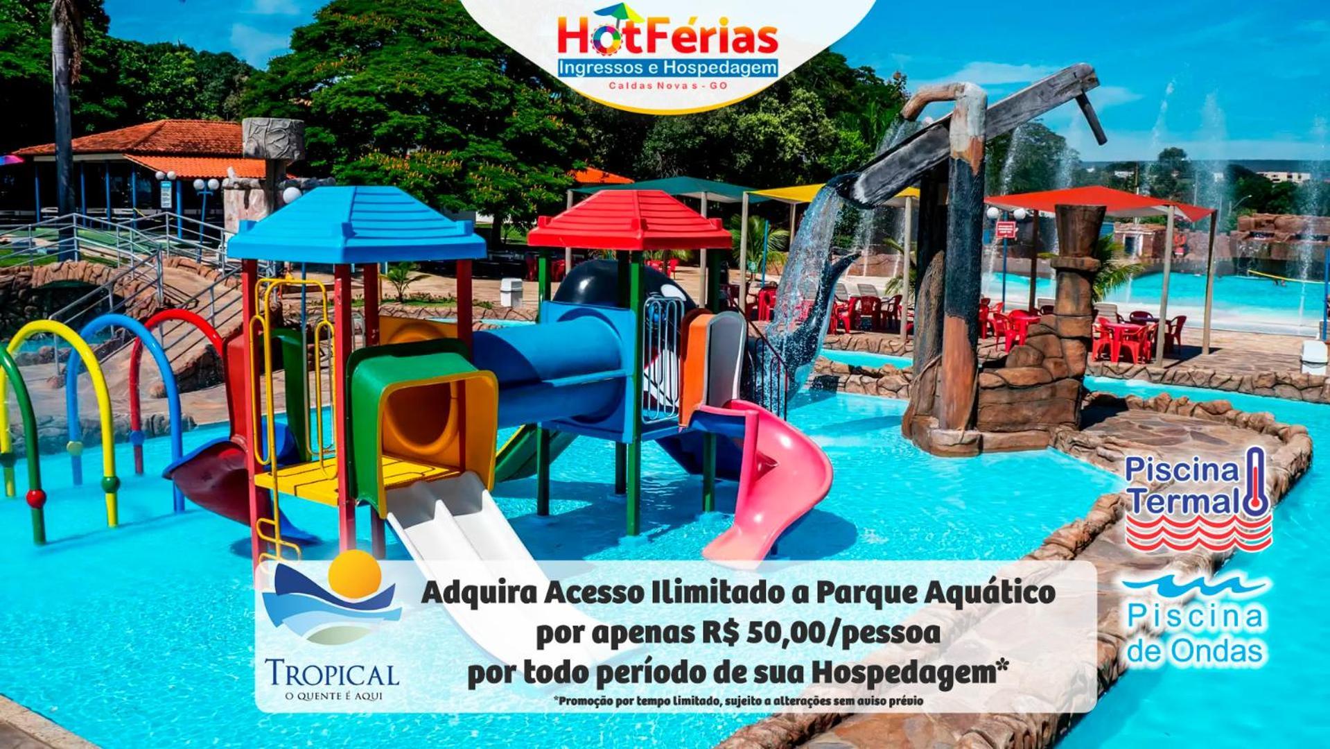 Flat Paradise, Piscinas Termais, Proximo Ao Centro - Hotferias Caldas Novas Kültér fotó