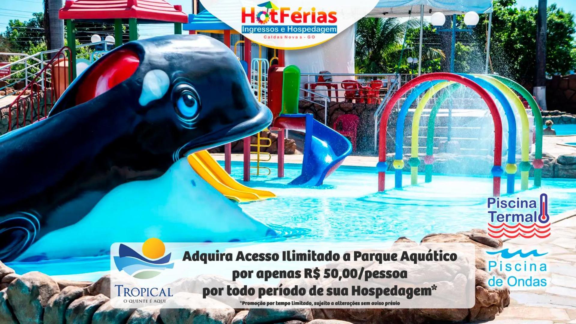 Flat Paradise, Piscinas Termais, Proximo Ao Centro - Hotferias Caldas Novas Kültér fotó