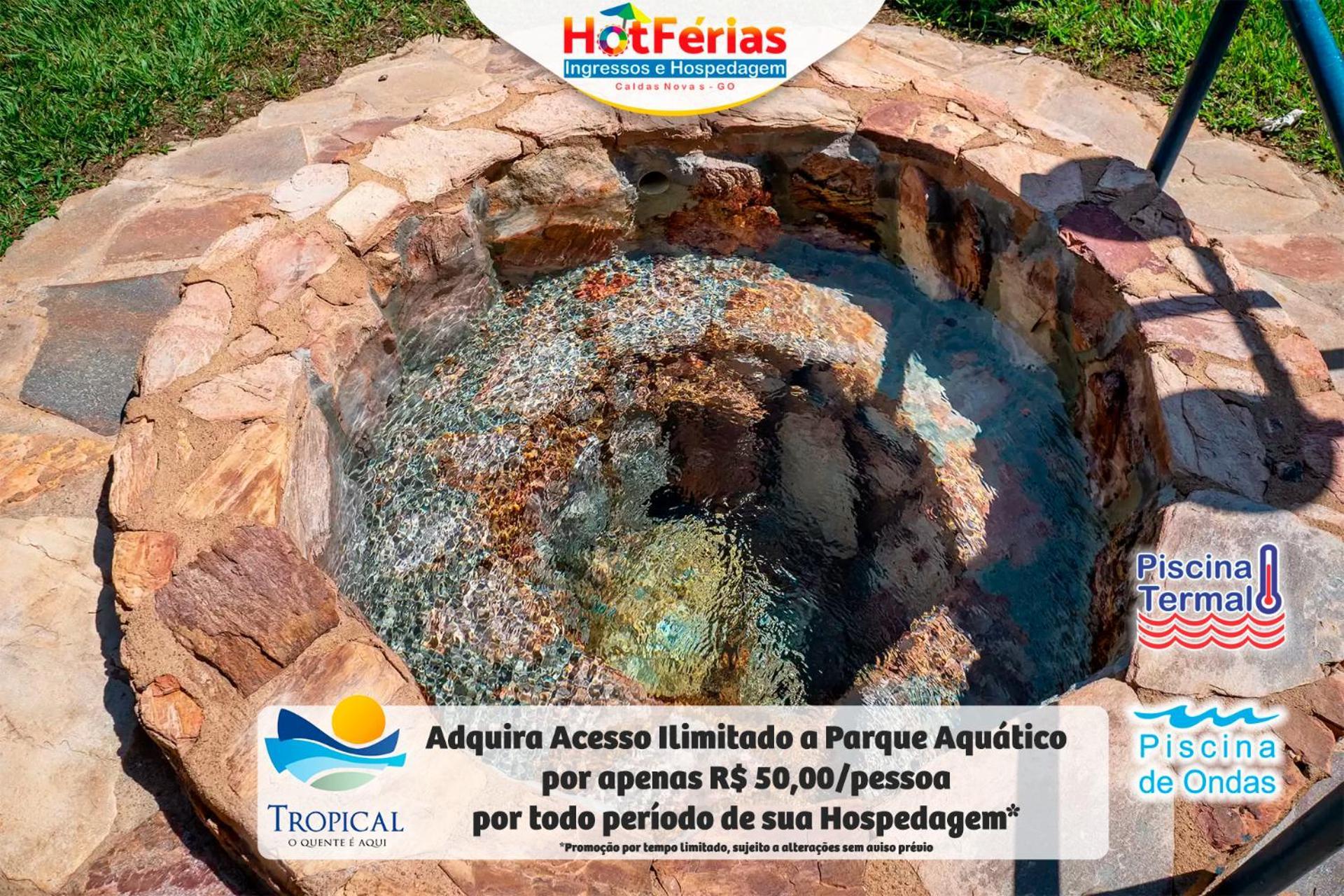 Flat Paradise, Piscinas Termais, Proximo Ao Centro - Hotferias Caldas Novas Kültér fotó